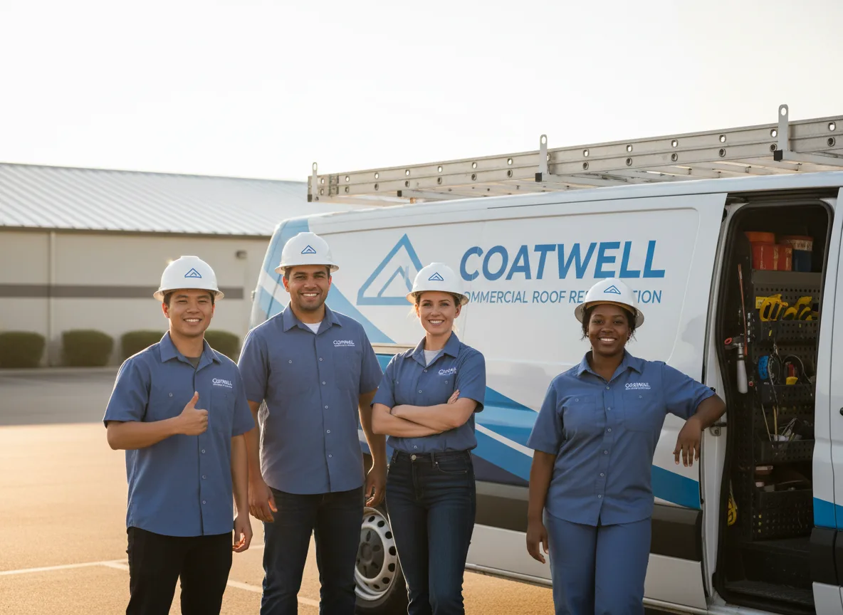 Commercial roof coating company in Gracemont, OK